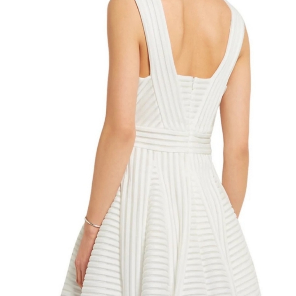 Maje Rodez Mesh-Stripe Dress - Picture 3 of 7